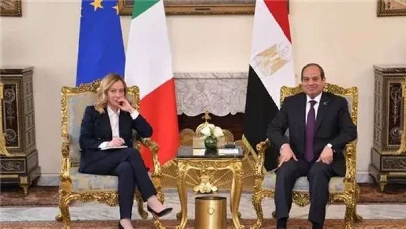 السيسي ورئيسة وزراء إيطاليا
