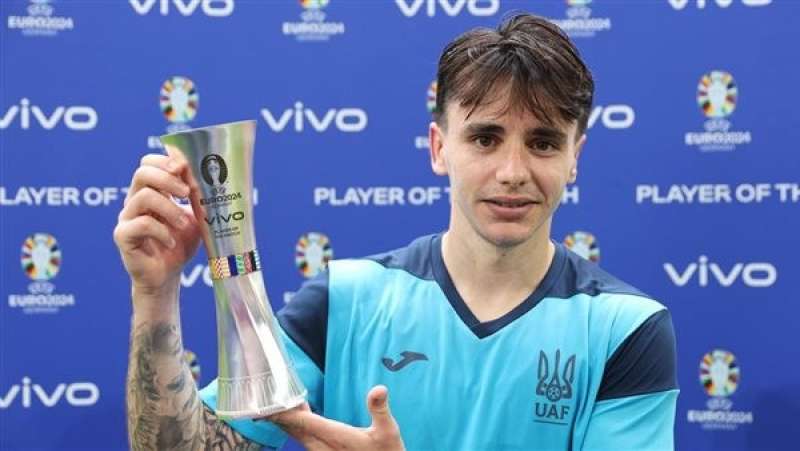 ميكولا شابارينكو لاعب منتخب أوكرانيا