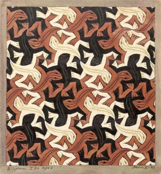 Lizard Artwork by Maurits Cornelis Escher - 1942