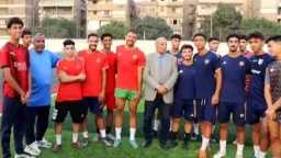 رأفت زكي..يشهد مران فريق النصر...